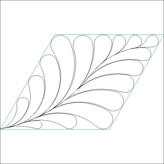 (image for) Faberge Feather Hexagon Diamond-L01174