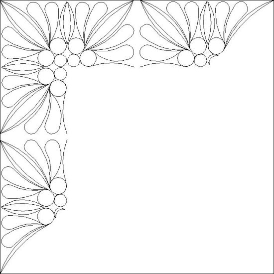 (image for) Fabulous Feathers_Inner Border and Corner-L06831