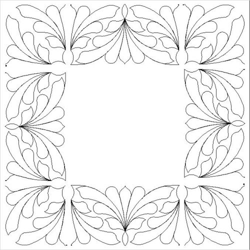 (image for) Feather and Acanthus Border and Corner 2-L05105*