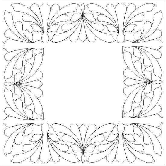 (image for) Feather and Acanthus Border and Corner 2-L05105*