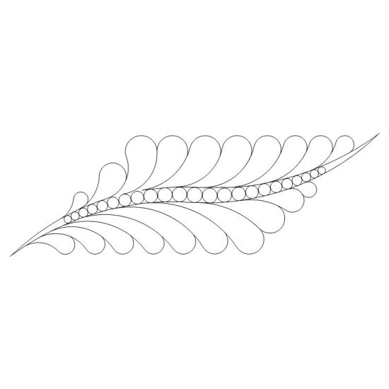 (image for) Feather and Bead Parallelogram 2-L04186*