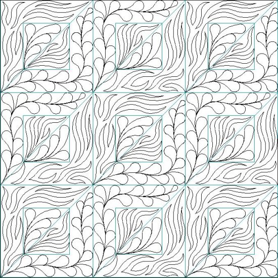 (image for) Feather and Fern Blocks-L01512*