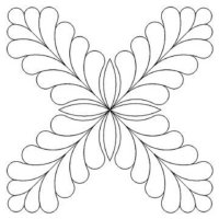 (image for) Feather Cross 4-L02051*