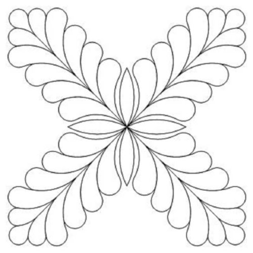 (image for) Feather Cross 4-L02051*