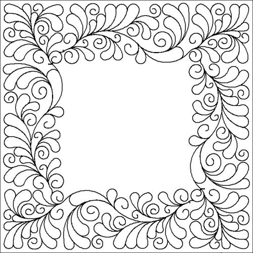 (image for) Feather Fantasy Border and Corner_8-L06324