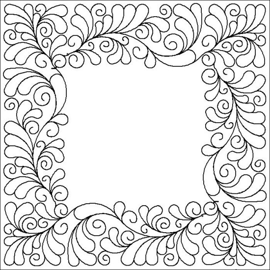 (image for) Feather Fantasy Border and Corner_8-L06324