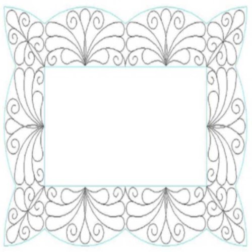 (image for) Feather Fantasy_Scalloped Border and Corner 2-L03072*