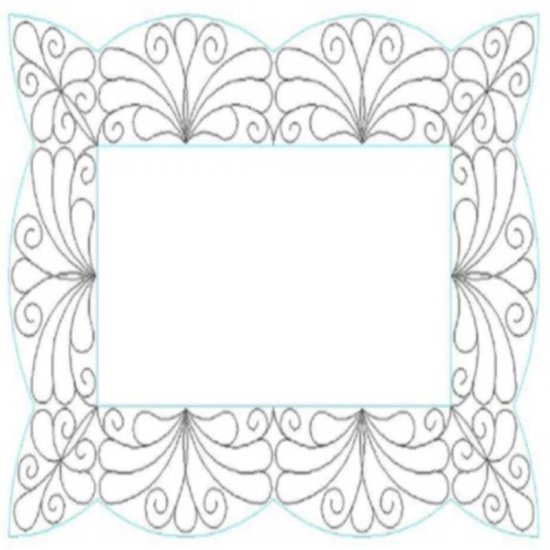 (image for) Feather Fantasy_Scalloped Border and Corner 2-L03072*