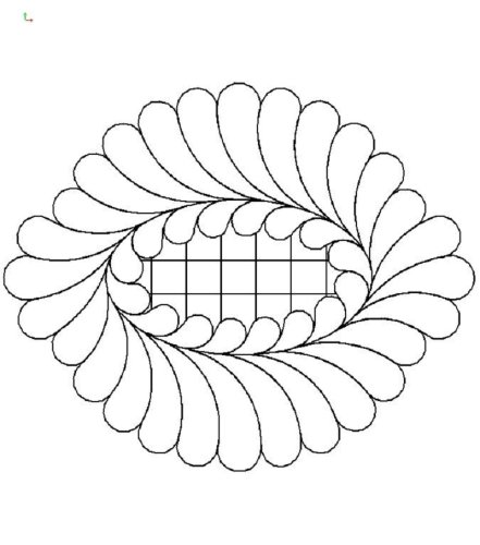 (image for) Feather Wreath_Oval-L00906