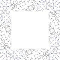 (image for) Fleur de Lys_Border and Corner-L05993