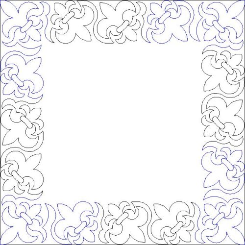 (image for) Fleur de Lys_Border and Corner-L05993