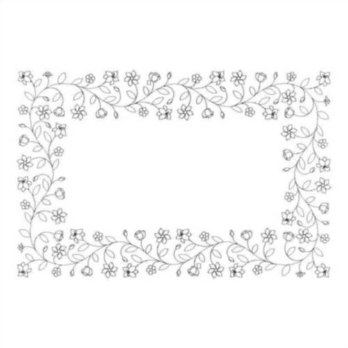 (image for) Floral Vine Border and Corner-L03361*