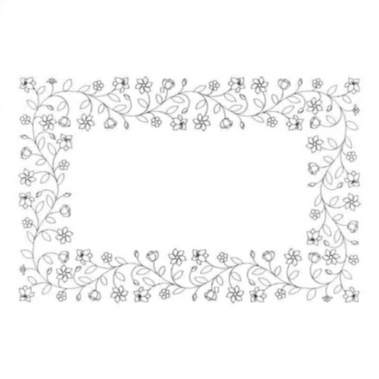 (image for) Floral Vine Border and Corner-L03361*