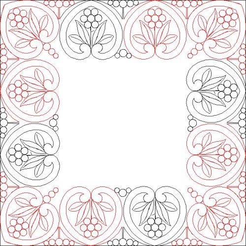 (image for) Flowering Hearts_Border and Corner-L06583