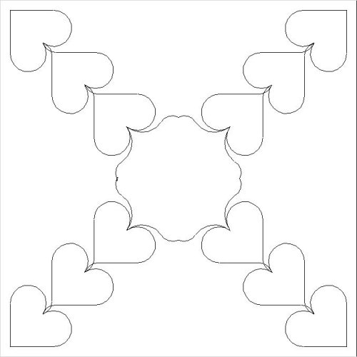 (image for) Hearts In A Row Cross-L05046