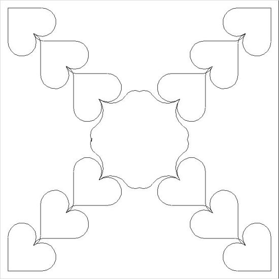 (image for) Hearts In A Row Cross-L05046