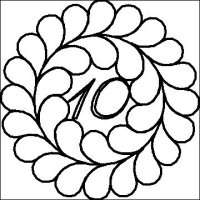 (image for) Irish Chain Anniversary Feather Wreath 10-L03413*