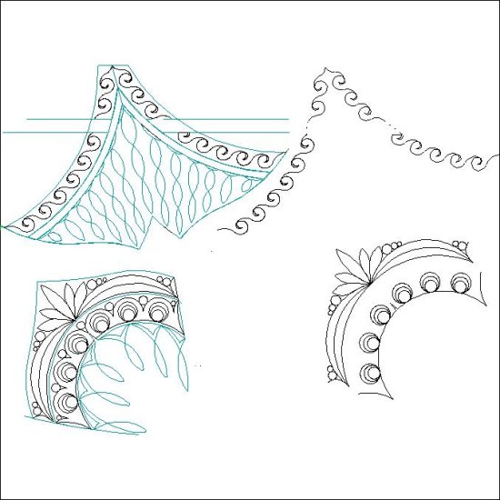 (image for) JN Carnival Flower_Applique Area Patterns-L05538