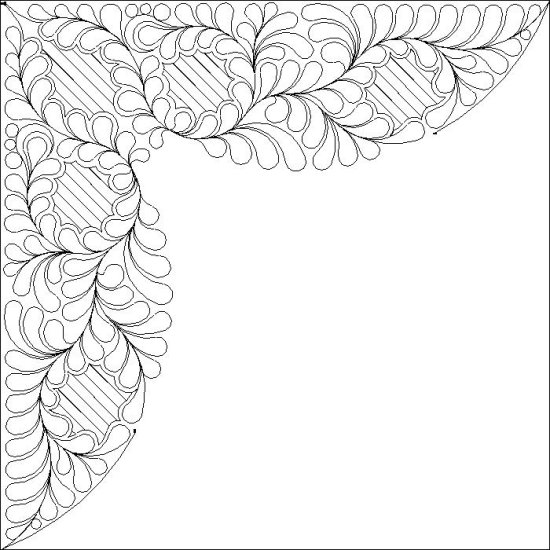 (image for) JN Carnival Flower_Q_Corner Background_Lines-L05337