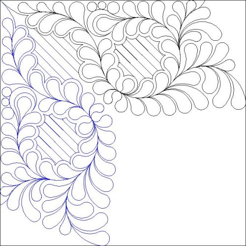 (image for) JN Carnival Flower_R_Background Corner_Lines-L05345