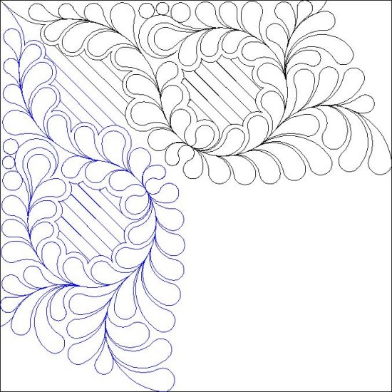 (image for) JN Carnival Flower_R_Background Corner_Lines-L05345