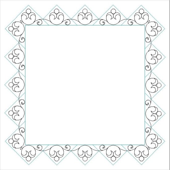 (image for) JN Cosmic Shimmer_Inner zigzag_border and corner-L05198