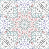 (image for) JN Feathered Star 16 x 16 Block-L06507