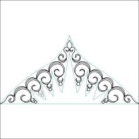 (image for) JN Flying Geese Queen Ext Crown Background-L06263