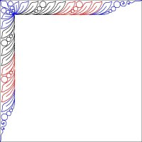 (image for) JN Fortune Teller_Inner Border and Corner Leaves and Beads-L05779