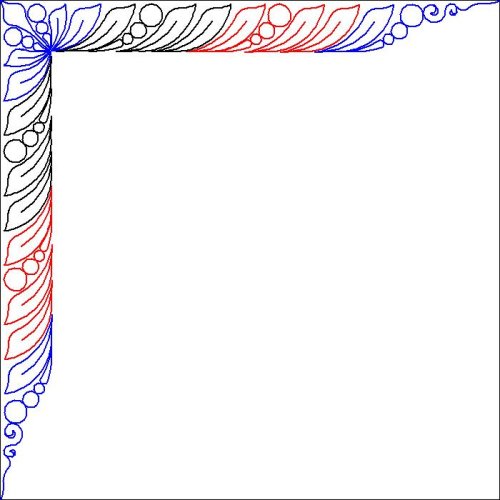 (image for) JN Fortune Teller_Inner Border and Corner Leaves and Beads-L05779