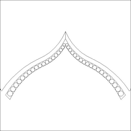 (image for) JN Frozen Fountain_Beaded Petal Outline-L05291