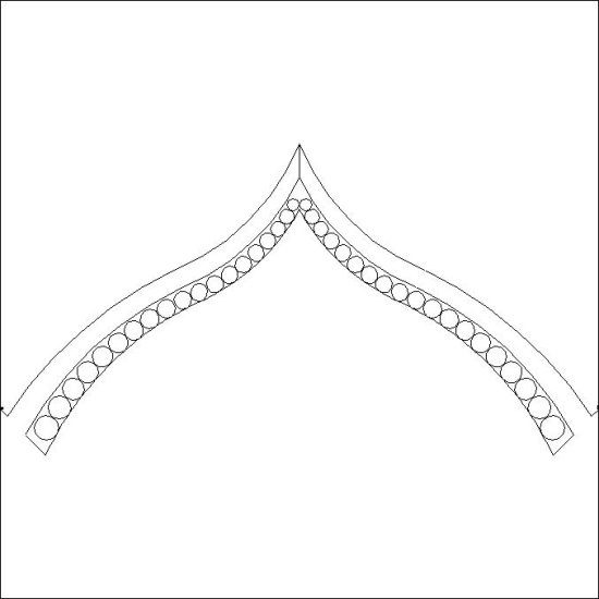 (image for) JN Frozen Fountain_Beaded Petal Outline-L05291