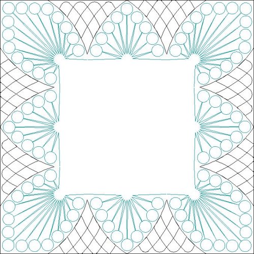 (image for) JN Frozen Fountain_Outer border and corner triangle crosshatch-L05287