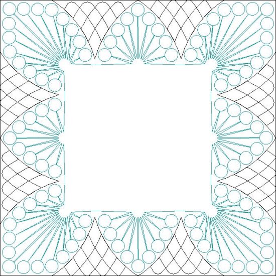 (image for) JN Frozen Fountain_Outer border and corner triangle crosshatch-L05287