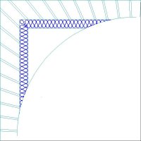 (image for) JN Honeycomb_Bamboo Frame_Loop Border and Cormer-L06336