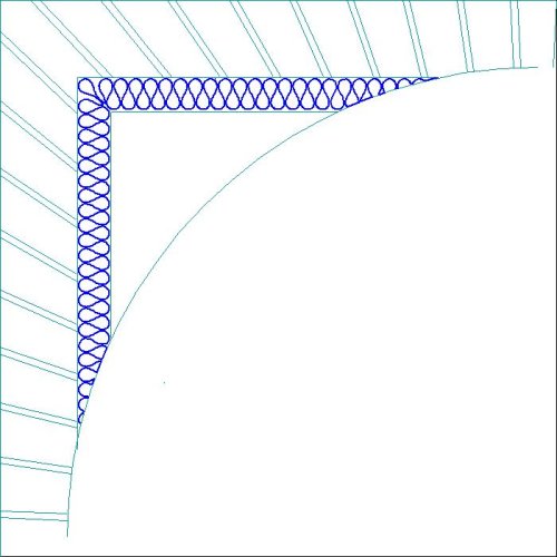 (image for) JN Honeycomb_Bamboo Frame_Loop Border and Cormer-L06336