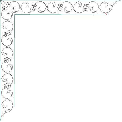 (image for) JN Lone Star Border_Curls and Pearls_Sash_p2p-L06512