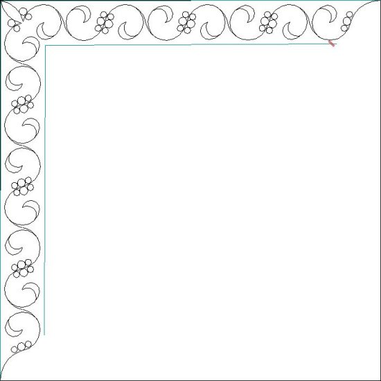(image for) JN Lone Star Border_Curls and Pearls_Sash_p2p-L06512