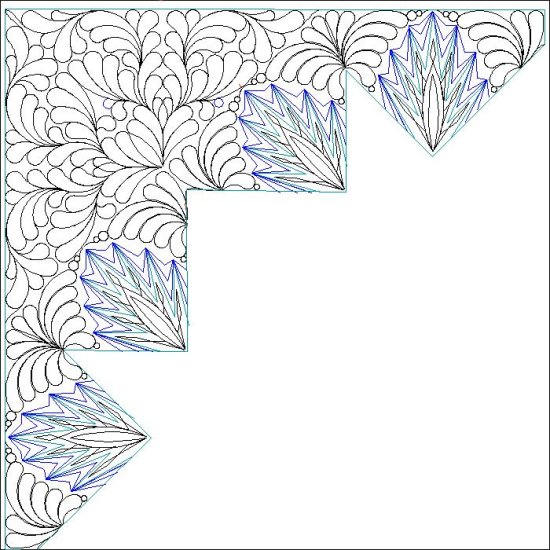 (image for) JN Pineapple Blossom Border-L06651