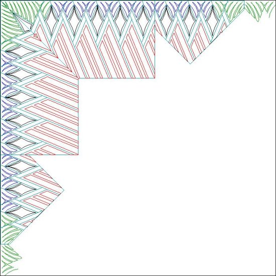 (image for) JN Set In Diamond 68 inch Border-L06670
