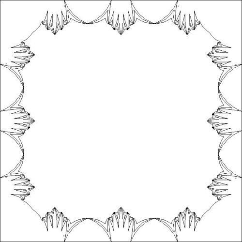 (image for) Judys Vintage Rose Queen Extension Point Curve Fill Border and Corner-L03062*