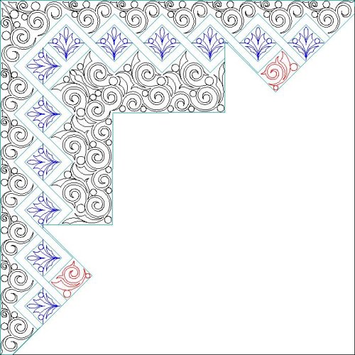 (image for) JN Wicker Basket 68 Inch_Border-L06872