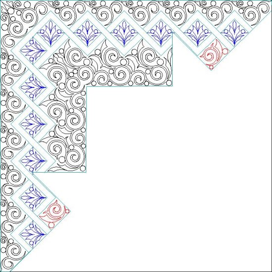 (image for) JN Wicker Basket 68 Inch_Border-L06872