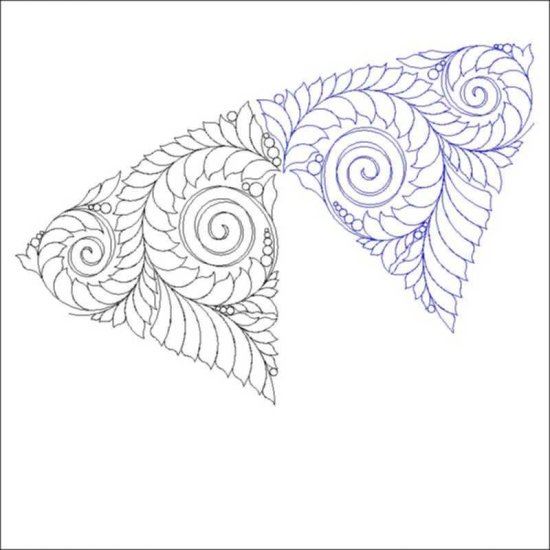 (image for) Judys Butterfly Garden Background Feathers-L03656*