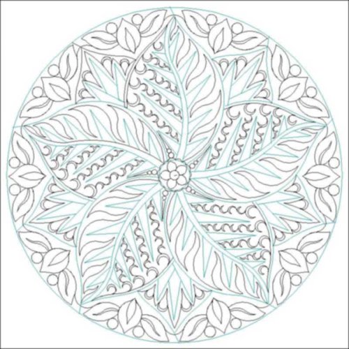 (image for) Judys Poinsettia Round Set-L03645*