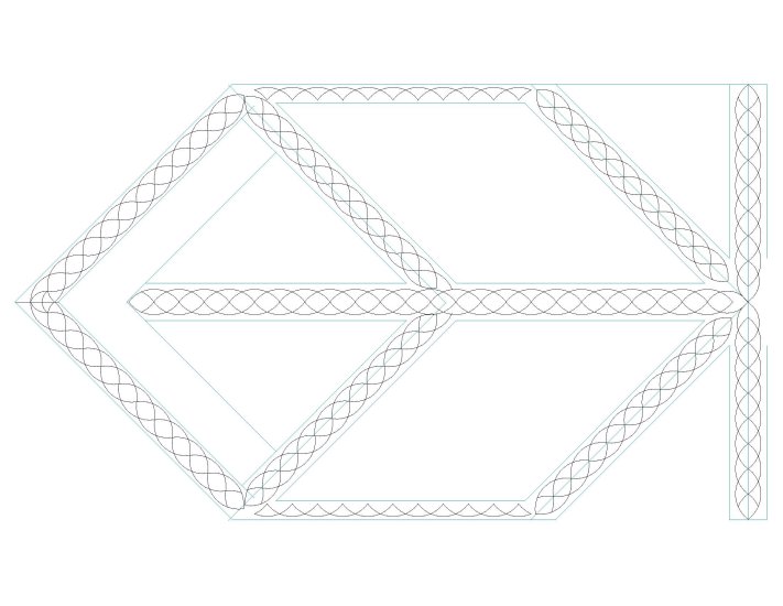 (image for) Judys Prism Tablerunner Veins-L04904*