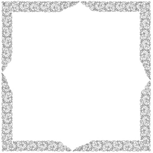 (image for) Judys Vintage Rose Queen Extension Leaf Border and Corner-L03069*