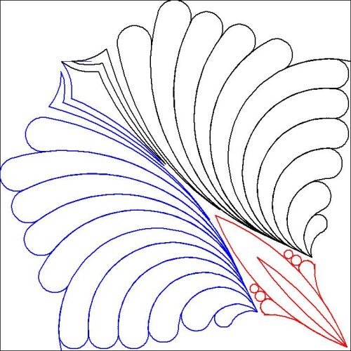 (image for) Joans Parallelogram_Large_Feather and Star Point_b_p2p-L06778