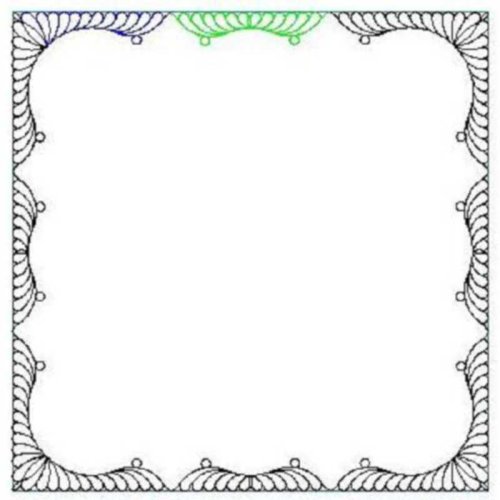 (image for) Judys Confetti Border and Corner-L01813*