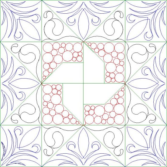 (image for) Kathys Pinwheel Block_set-L06671